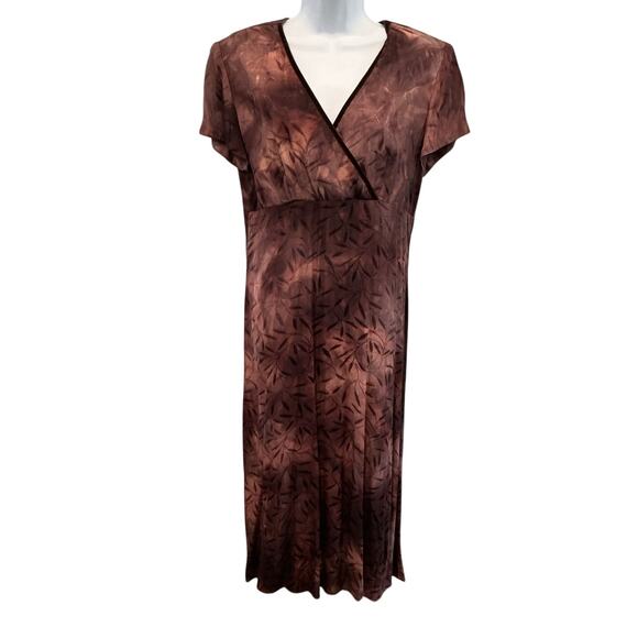 Vintage Womens Babydoll Maxi Dress Size 12 Embroidered Fairy Grunge Fall Formal - Picture 1 of 9